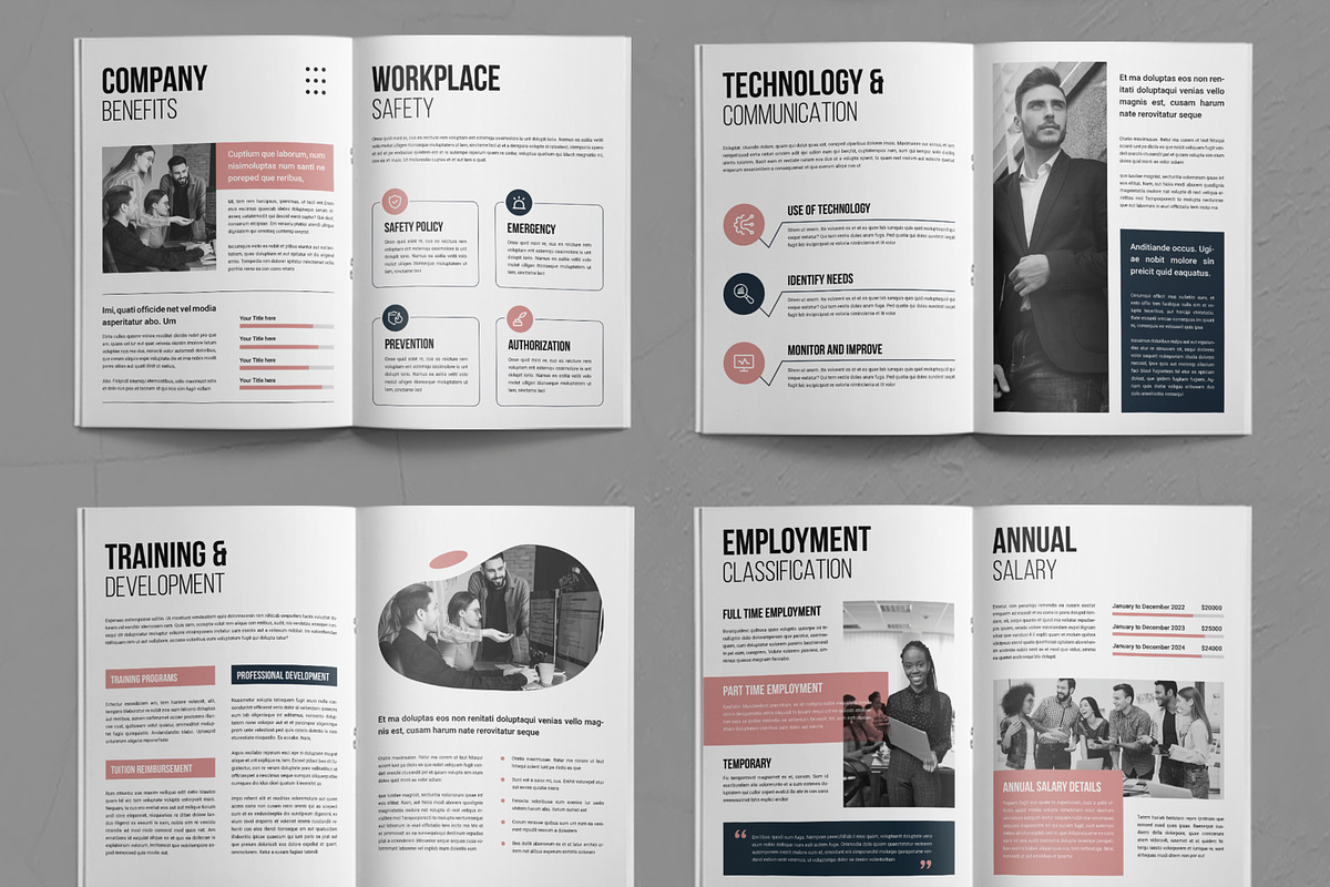 Employee Handbook Brochure Layout