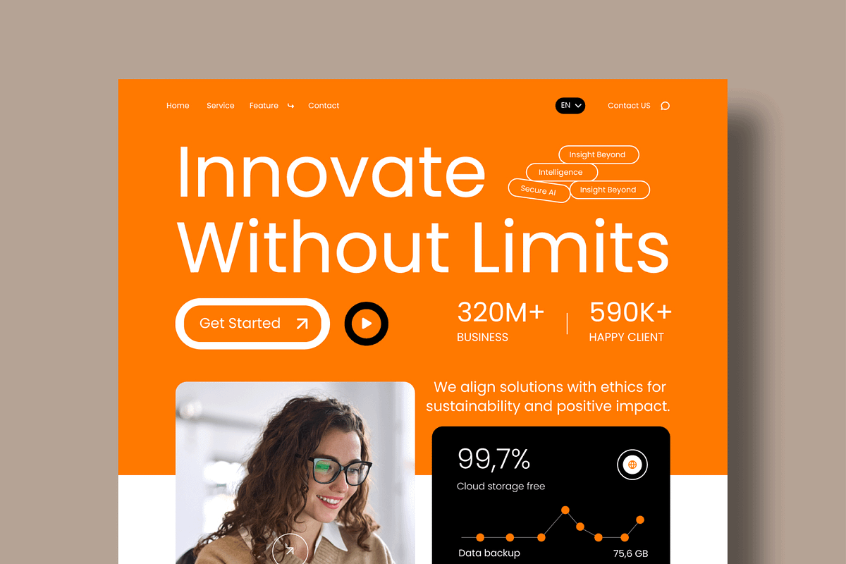 Modern AI Business Email Newsletter, an UI Kit Template by MightyDesign (Photo 2 of 8)
