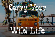 Tropical Paradise Retro Display Font, a Serif Font by Muntab_Art (Thumbnail 3 of 11)