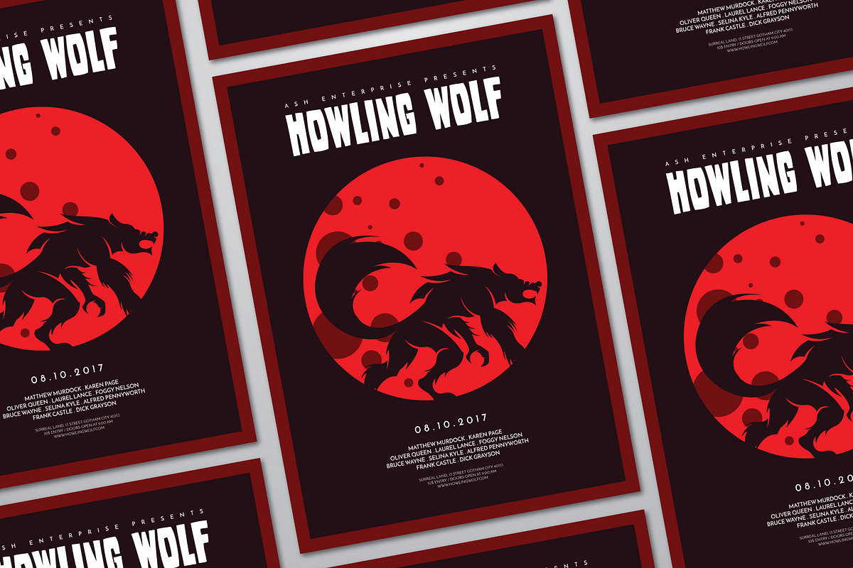 Classic Horror Movie Style Flyer, a Flyer Template by ashenterprise (Photo 3 of 3)