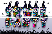 Skull Party Font, a Sans Serif Font by Nobu Collections (Thumbnail 1 of 7)