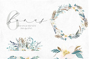 Winter Garden - Watercolor Clipart, an Illustration by The Autumn Rabbit Ltd (Thumbnail 2 of 8)