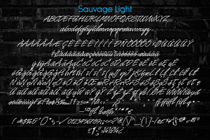 Sauvage - Monoline Script Family