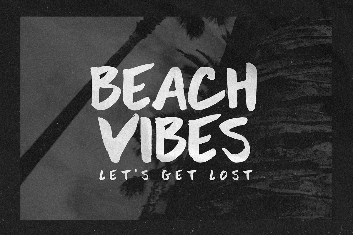 Aqua Tides - Brush Font, a Handwritten Font by Visual Blends (Photo 2 of 6)