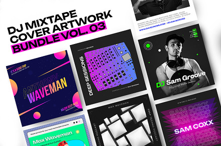 DJ Mix Cover Art Templates #03