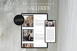 Showit Photo Gallery Add On Template, a Landing Page Template by Blush Created