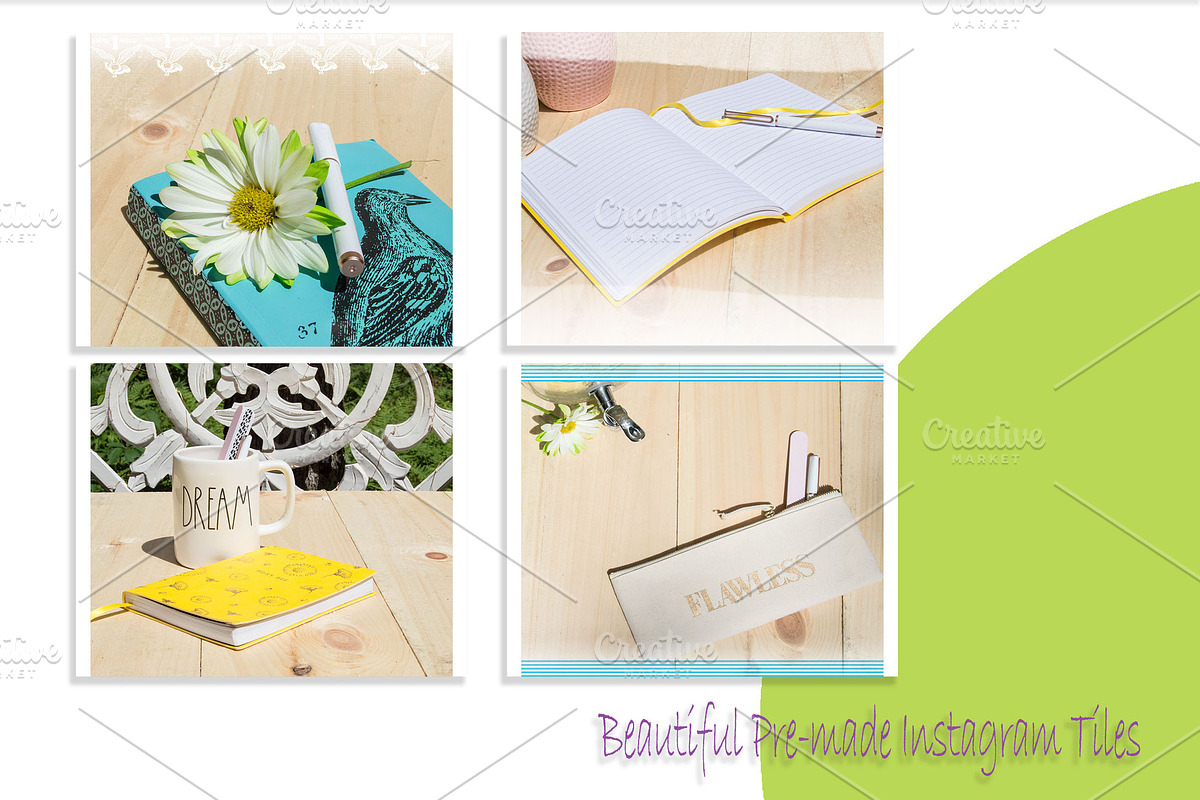 Flawless Dream Instagram Bundle, a Social Media Template by lovemyHappyVibes (Photo 3 of 6)