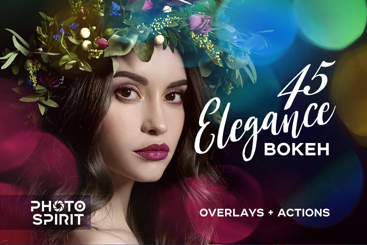 45 Elegance Bokeh Overlays, an Action Add-On by PhotoSpirit (Photo 1 of 7)