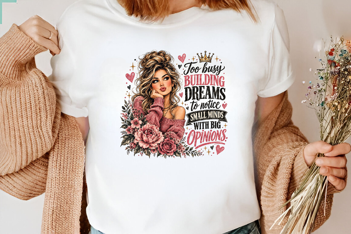 Building Dreams Blonde Messy Bun, a Seasonal Illustration by CraftArtStudio (Photo 3 of 4)