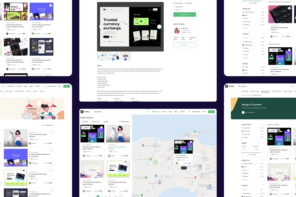 Freeio — Freelance Marketplace HTML, a HTML Template by CreativeLayerss (Photo 2 of 3)