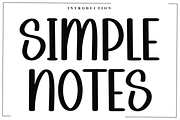 Simple Notes, a Script Font by InermediaSTUDIO (Thumbnail 1 of 8)
