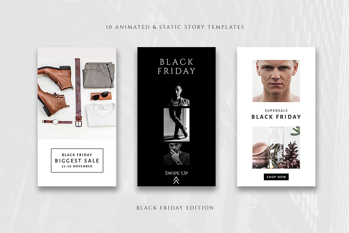 ANIMATED Black Friday Instagram Pack, a Social Media Template by Eviory (Photo 5 of 11)