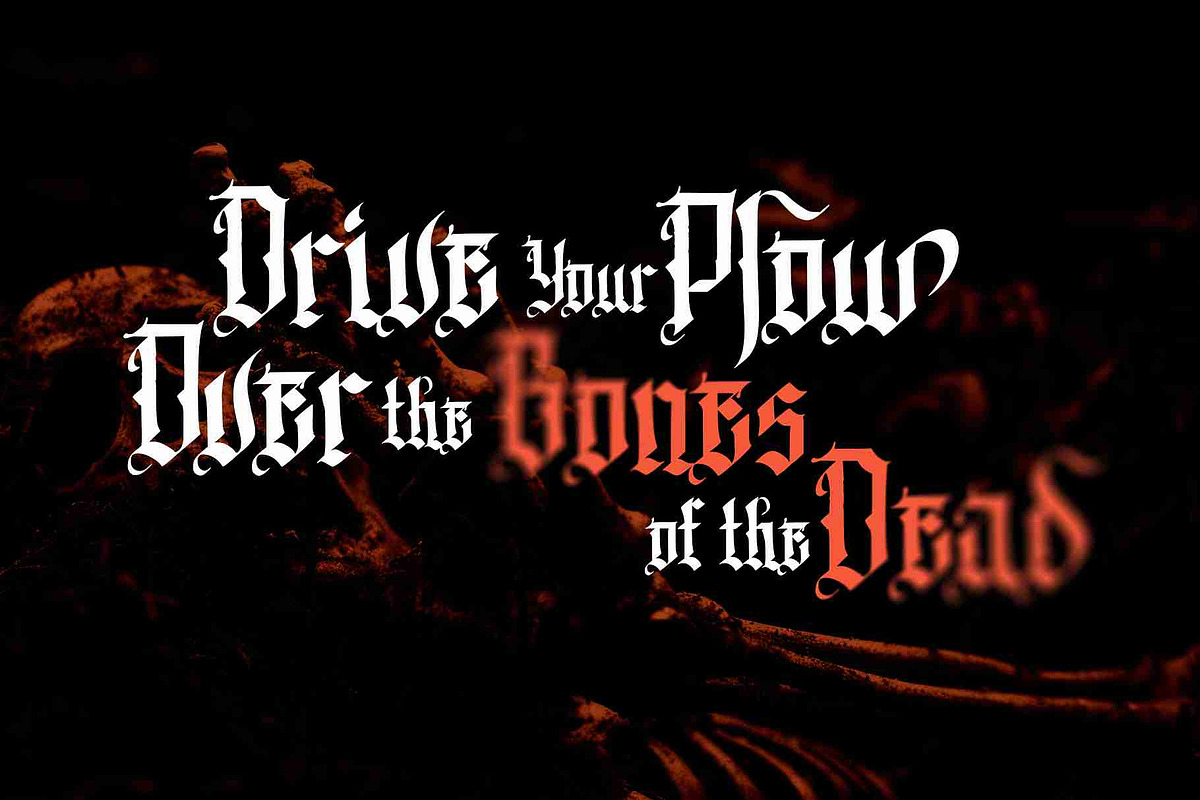 Kingdom Of Heaven - Blackletter, a Blackletter Font by Vampstudio (Photo 2 of 13)