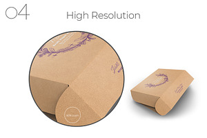 Kraft Paper Mailing Box Mockup