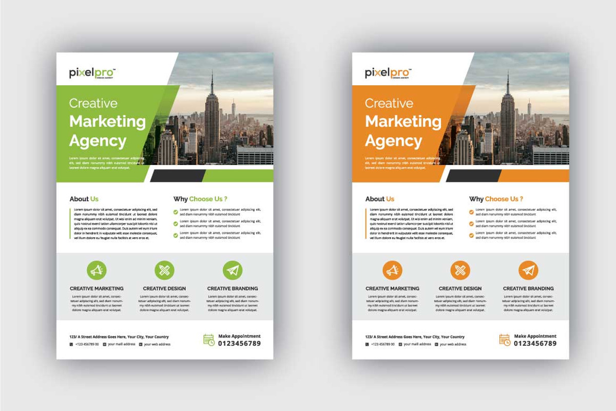 Clean Business Flyer Template, a Flyer Template by Pixel Pro (Photo 2 of 2)