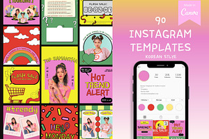 Korean Instagram Canva Template