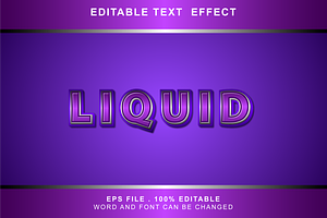 Liquid Text Effect Editable