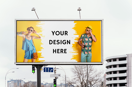 Street Billboard Display Mockup, an Advertising Mockup by PaperMoon
