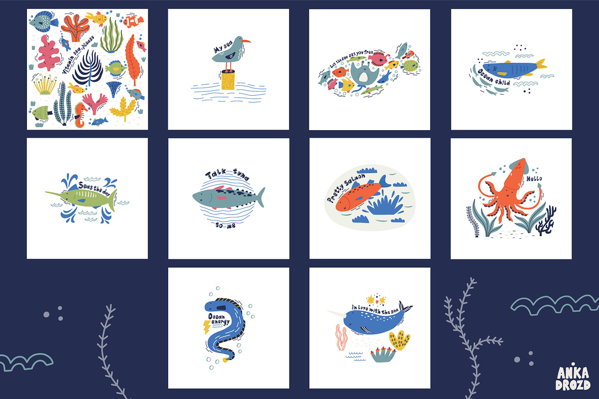 Aquatic Life, an Animal Illustration by AnkaDrozd (Photo 11 of 12)