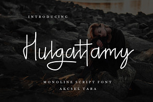Hulgattamy - Monoline Script Font