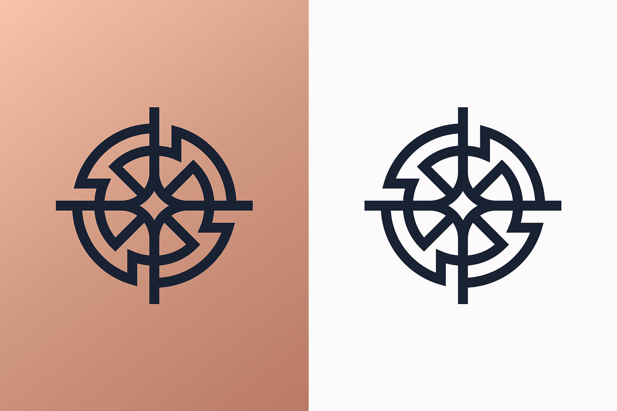 Elegant Linear Circle Shape Compass, a Branding & Logo Template by Signatoro (Photo 4 of 4)