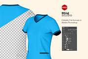 Medical T-Shirt Mockup v02, a Shirt Mockup by Mildstudio (Thumbnail 4 of 10)