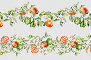 Citrus fruits and flower watercolor, a Decorative Illustration by Kate Lanbina (Thumbnail 15 of 20)