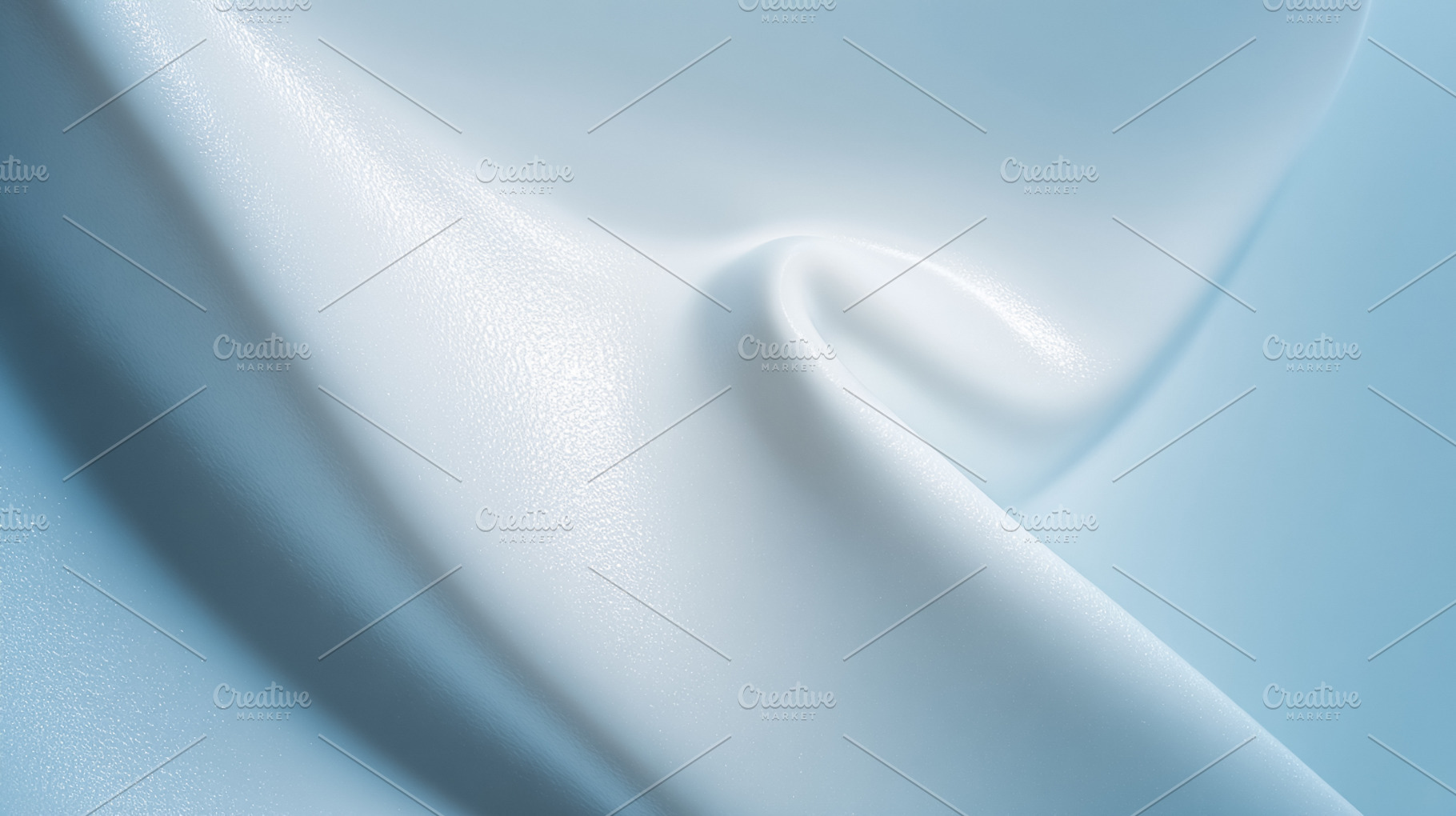 Abstract wavy white and light blue texture creating smooth luxur, a Photo by Studio ANNA