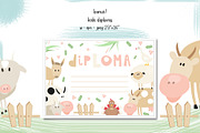 Kids Little Farm clipart & pattern, an Animal Illustration by ELFIVETROV DESIGN (Thumbnail 6 of 7)