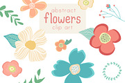 Abstract Flower Clip Art & Vector, an Illustration by Angie Makes (Thumbnail 1 of 2)