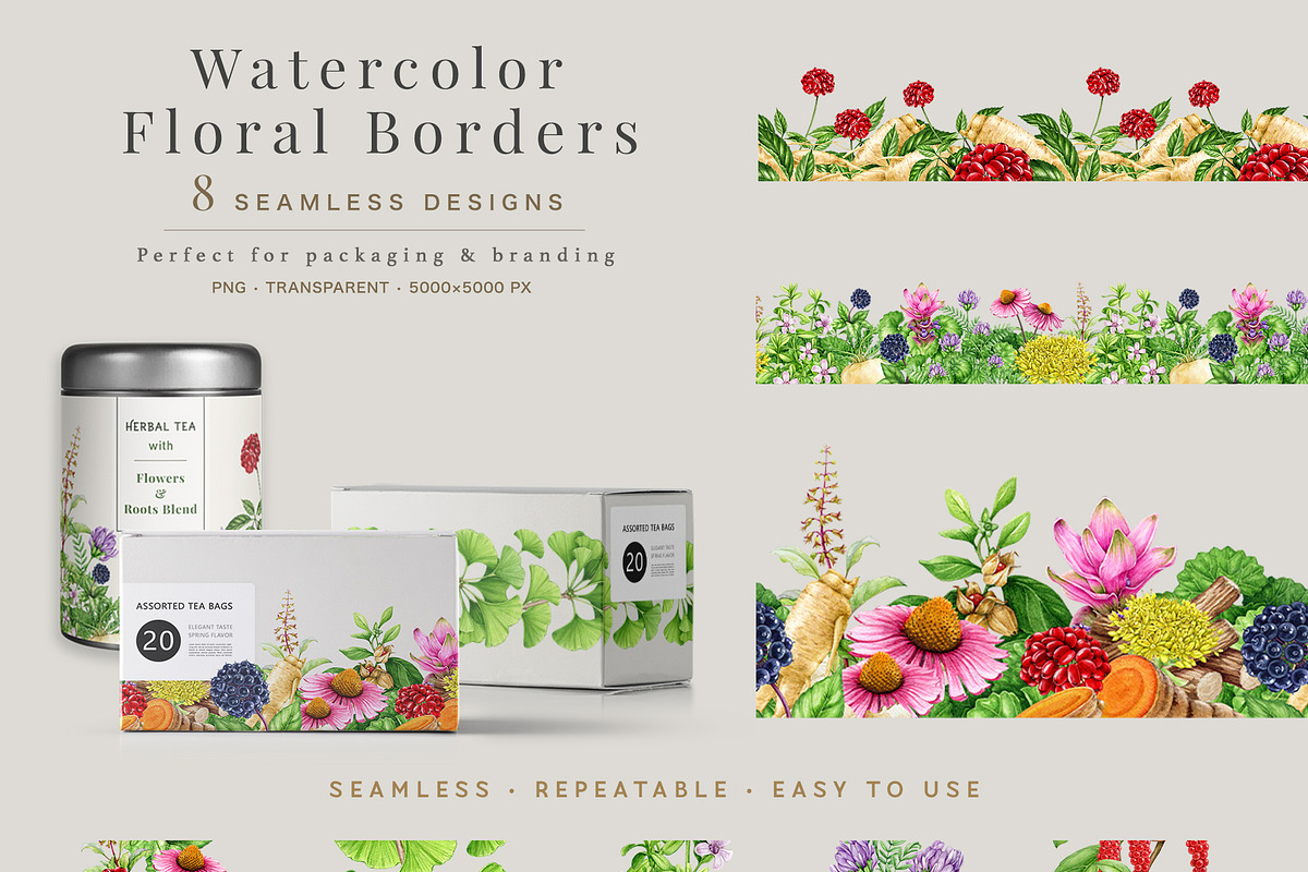 Medicinal Herbs Watercolor Clipart, a Healthcare Illustration by AnitaPol (Photo 7 of 11)