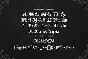 Blacklock - Modern Blackletter Font