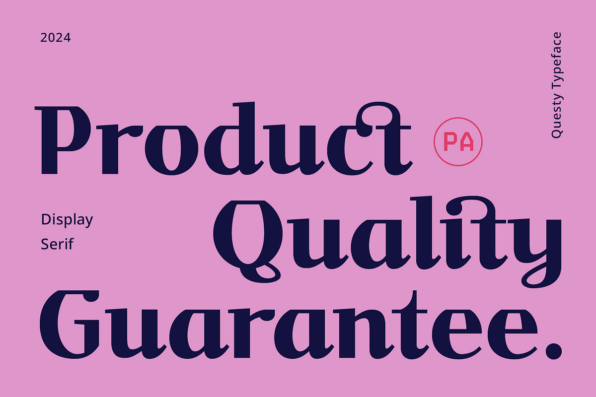 Questy Elegant Decorative Serif, a Serif Font by Patria Ari (P4tcreativa) (Photo 3 of 9)