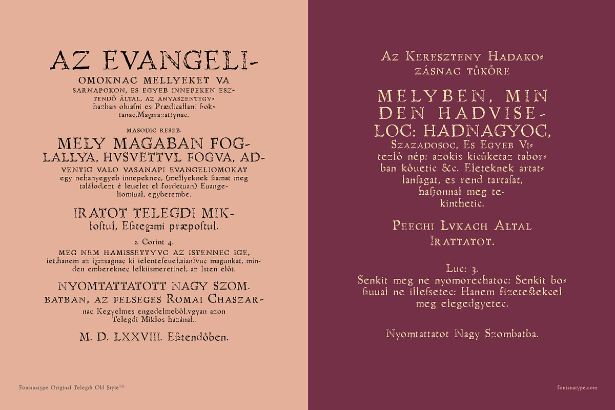 Telegdi Old Style Regular preview 2