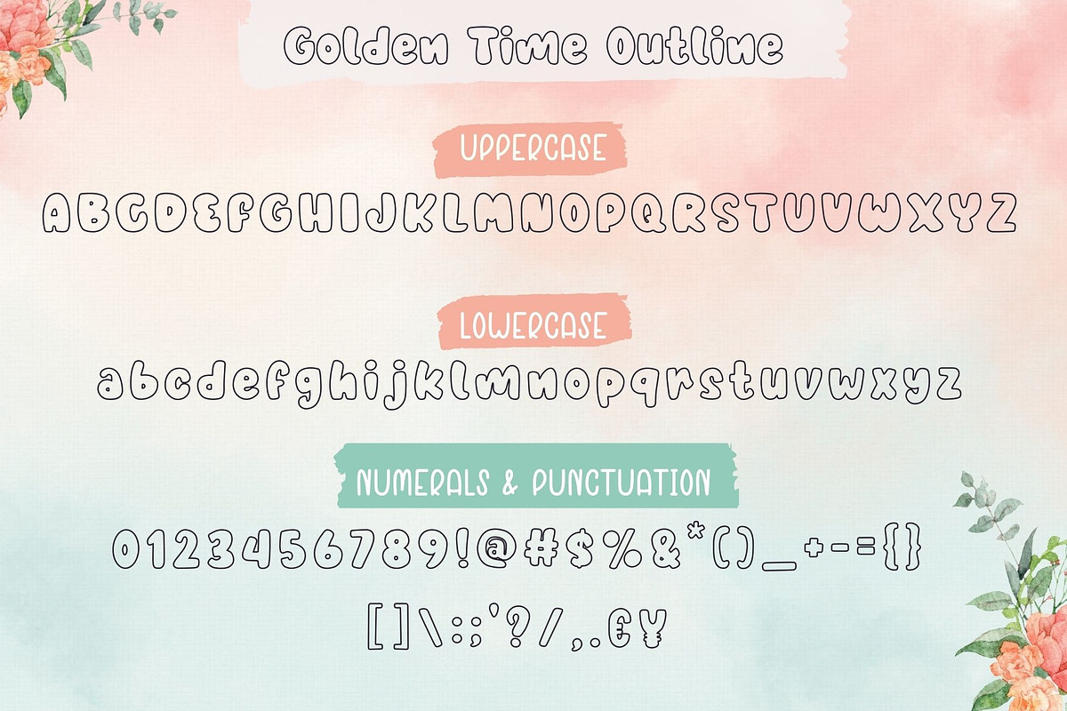 Golden Time | Display Font, a Handwritten Font by AnningArts (Photo 7 of 7)