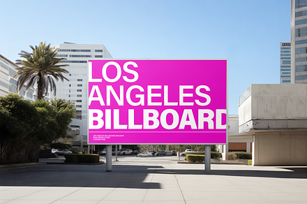 Los Angeles Billboard Layered PSD