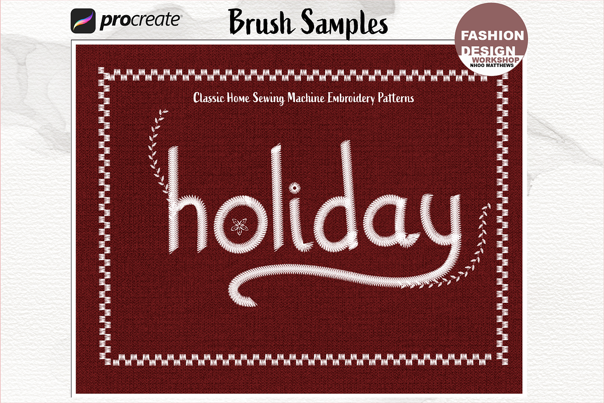 61 Home Embroidery Stitch Brushes, a Brush Add-On by Fashion Workshop Bkk (Photo 3 of 13)