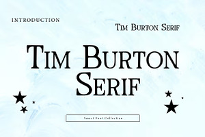 Tim Burton Serif, a Serif Font by Wow Magic
