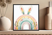 Watercolor Boho Rainbow PNG, an Illustration by DreamCafeArt (Thumbnail 3 of 7)