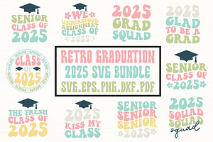 Graduation 2025 Svg Bundle,Grad 2025, a Graphic by Designer302