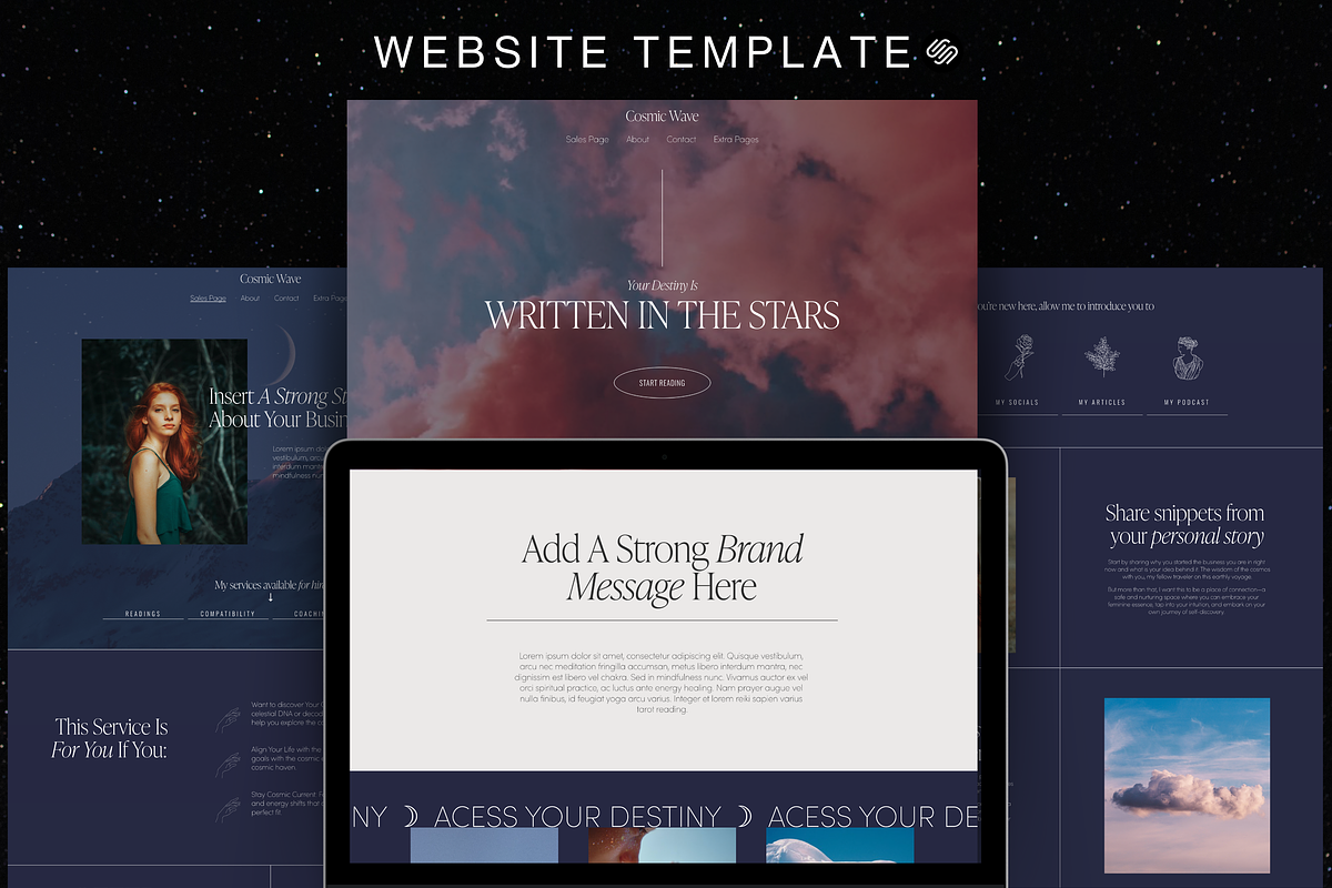 Astrology Website Spiritual Template, a Squarespace Template by Story Native (Photo 3 of 12)
