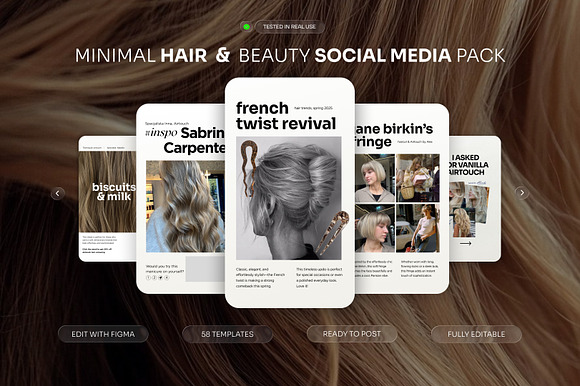 Beauty Instagram Pack-58 Templates preview 4
