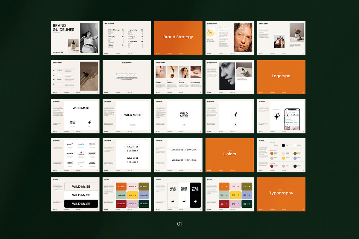 WILD MUSE / Brand Guidelines, a Brochure Template by Studio Dara (Photo 22 of 23)