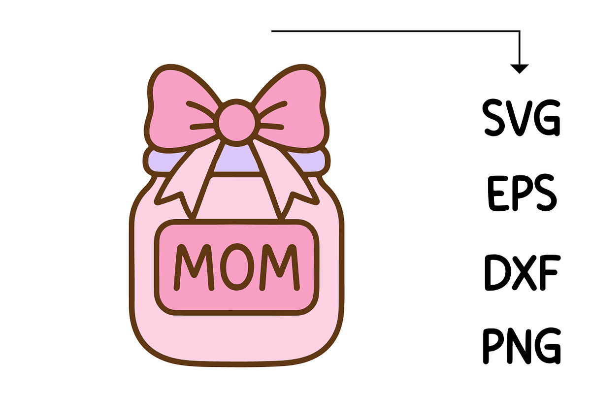 Cute Mom Gift Box SVG, an Object Graphic by Creative Art (Photo 2 of 6)