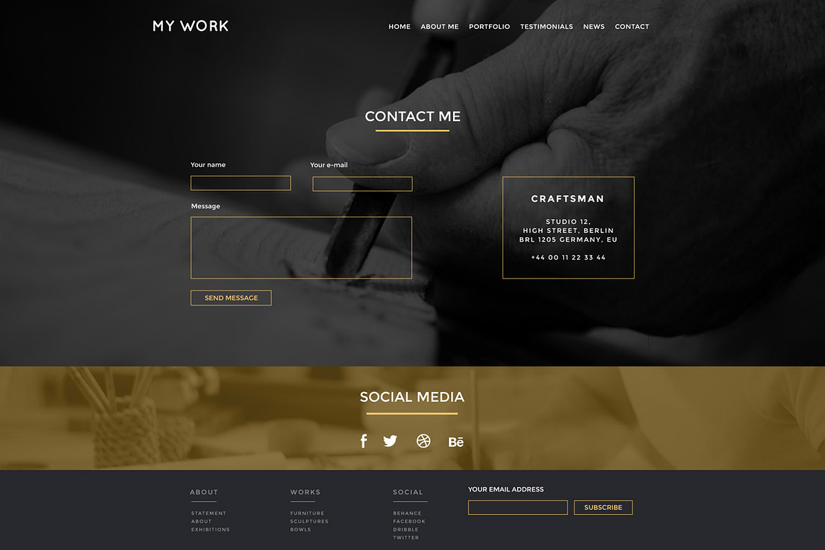 MyWork - PSD Website Template, a Landing Page Template by onetwoworks (Photo 3 of 5)