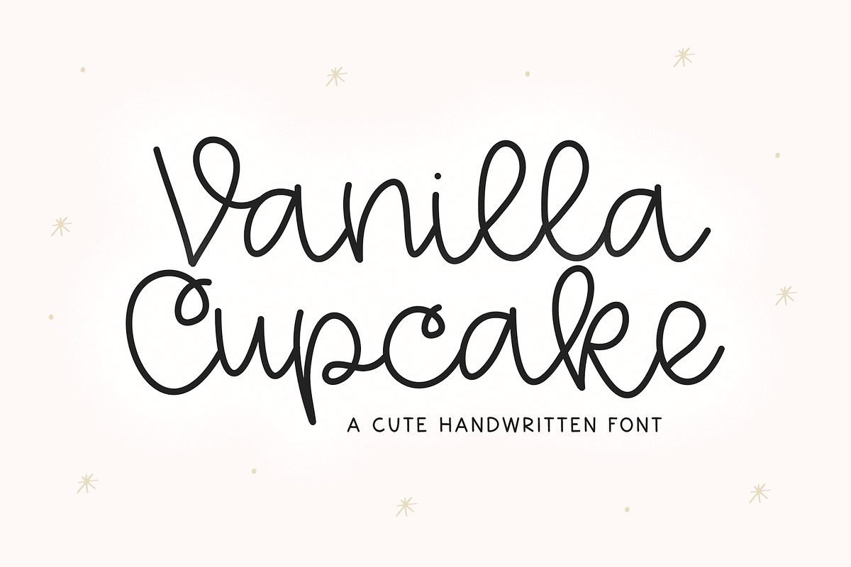Vanilla Cupcake - Script Font