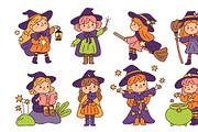Kawaii little witches characters, an Object Illustration by YummyBuum (Thumbnail 3 of 3)