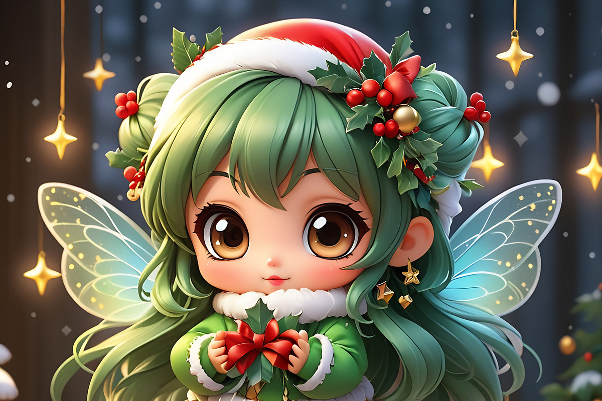 Procreate Chibi Christmas Stamps, a Brush Add-On by OneBerryCreations (Photo 9 of 9)
