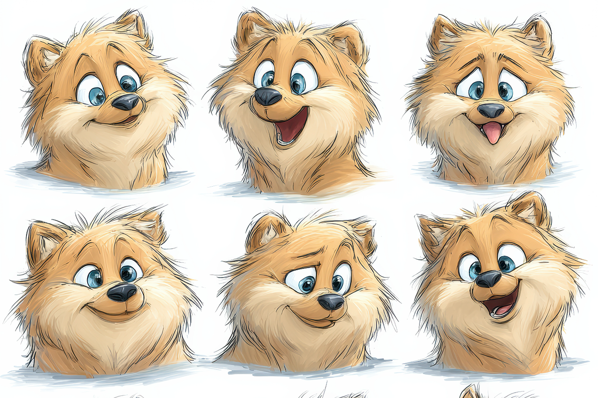 Funny Dog Sticker Pack 120+ Sheets, a Print Template by Virgo Studio (Photo 9 of 16)