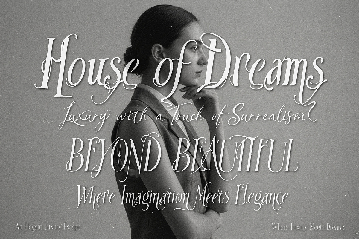 Sterious Dream - Timeless font Trio, a Handwritten Font by HypeWorksCo (Photo 13 of 42)